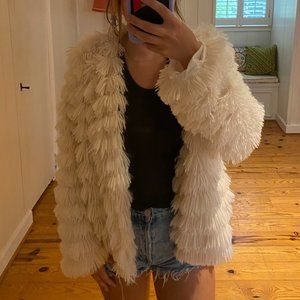 Small Fuzzy White Jacket